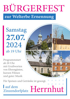 Bürgerfest in Herrnhut am 27.7.2024